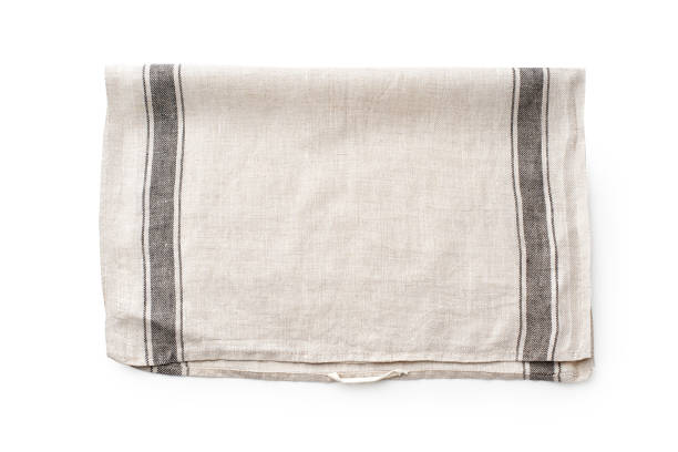 istock Cotton towel isolated on white background 1270566797
