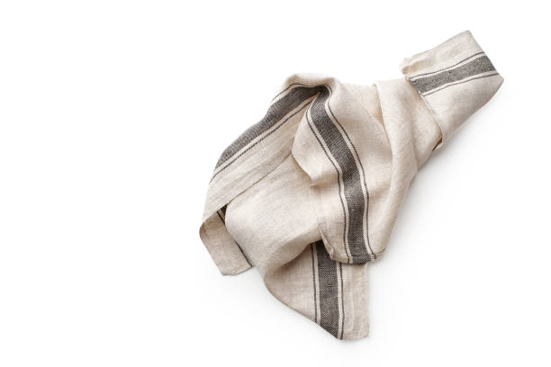 istock Cotton towel isolated on white background 1270566801