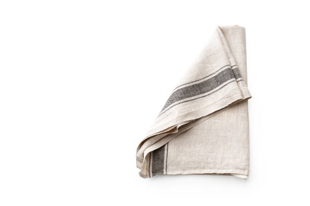 istock Cotton towel isolated on white background 1270566805