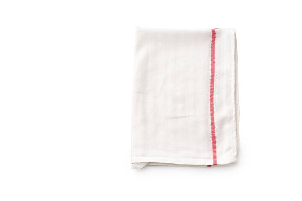 istock Cotton towel isolated top view 1270566807