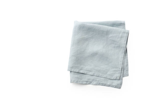 istock Cotton towel isolated copy space top view 1270566833
