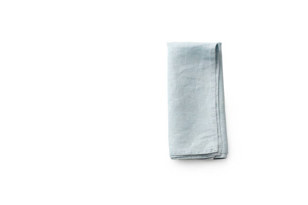 istock Cotton towel isolated copy space top view 1270566835