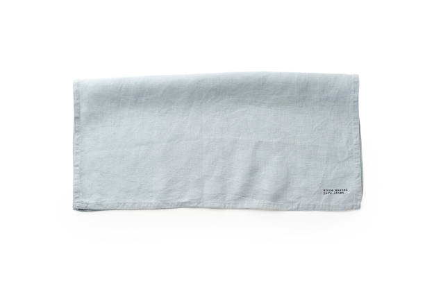 istock Cotton towel isolated copy space top view 1270566842