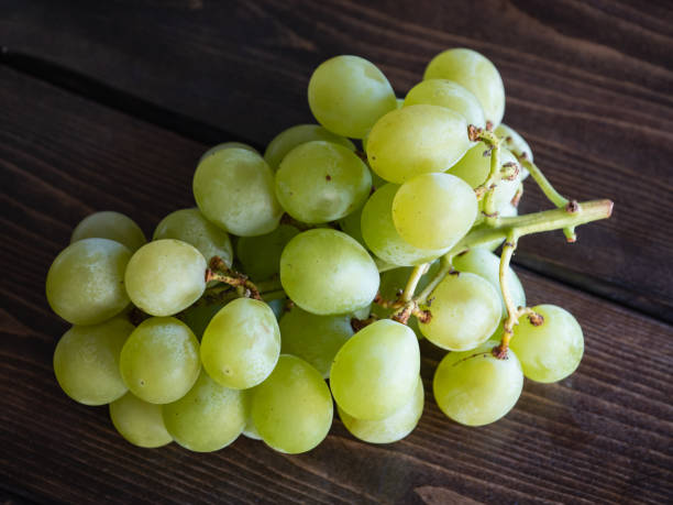 istock Fresh and juicy green grapes. 1270567723