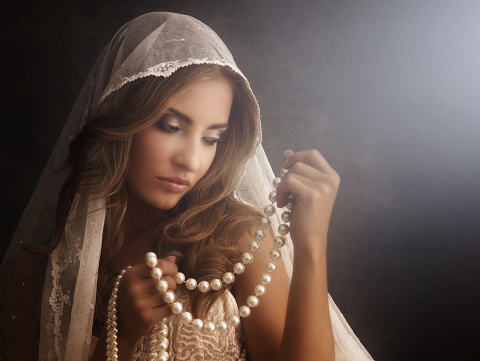 Beautiful woman with jewelry