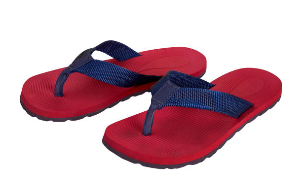 istock red flip flop isolated on white background with clipping path 1270573620