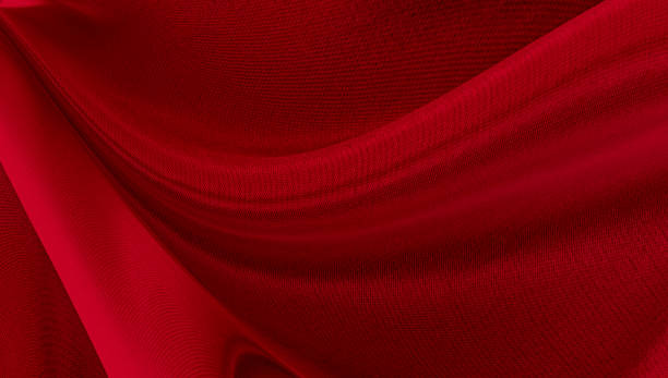 istock Black red satin dark fabric texture luxurious shiny that is abstract silk cloth background with patterns soft waves blur beautiful. 1270579654