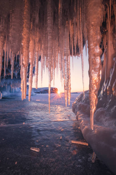 istock Icy Baikal environment in winter 1270583107