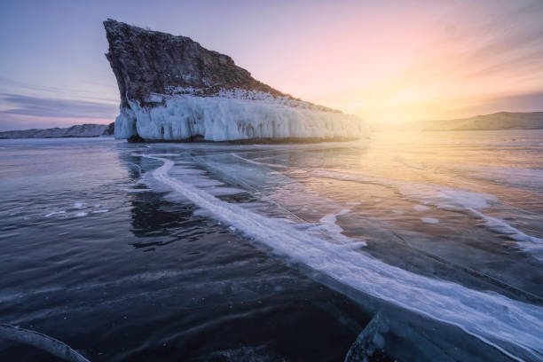 istock Icy Baikal environment in winter 1270584455