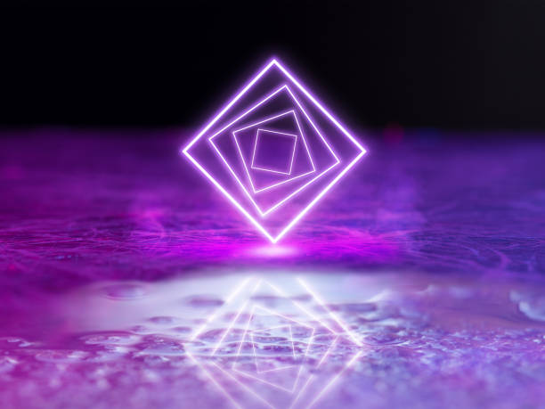 istock Synth wave and retro wave, vaporwave futuristic aesthetics. Glowing neon style. Wallpaper, background. 1270590251