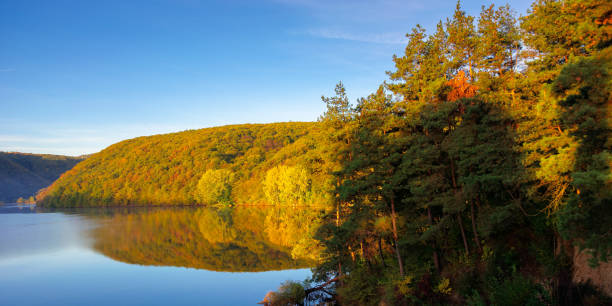 istock mountain lake among the forest 1270591964