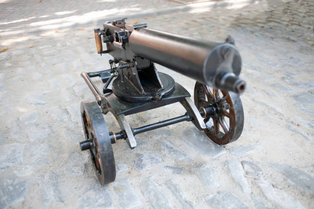 istock World War I Maxim gun - first recoil-operated machine gun 1270592448