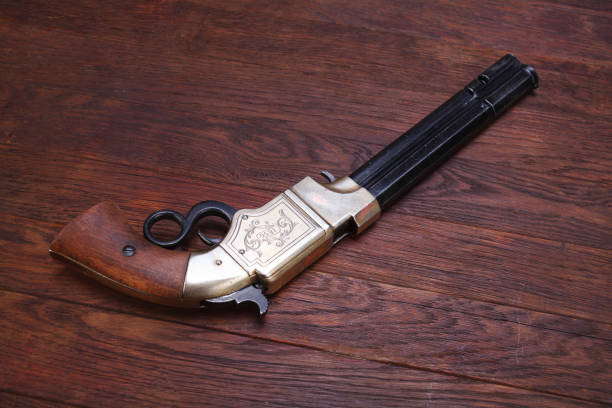 istock Wild West vintage weapon - Volcanic Repeating Pistol 1270592487
