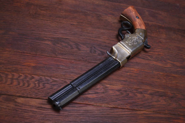 istock Wild West vintage weapon - Volcanic Repeating Pistol 1270592499