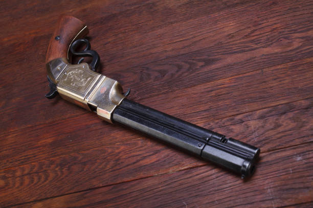 istock Wild West vintage weapon - Volcanic Repeating Pistol 1270592554