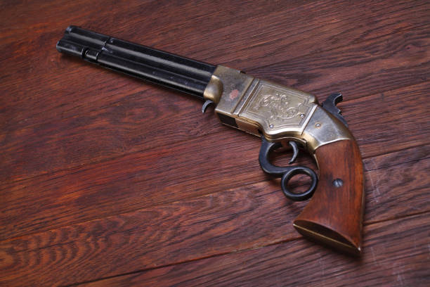 istock Wild West vintage weapon - Volcanic Repeating Pistol 1270592591