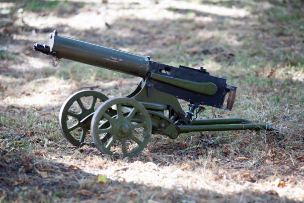 istock World War I Maxim gun - first recoil-operated machine gun 1270592600
