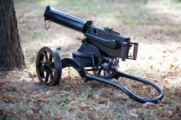 istock World War I Maxim gun - first recoil-operated machine gun 1270593152