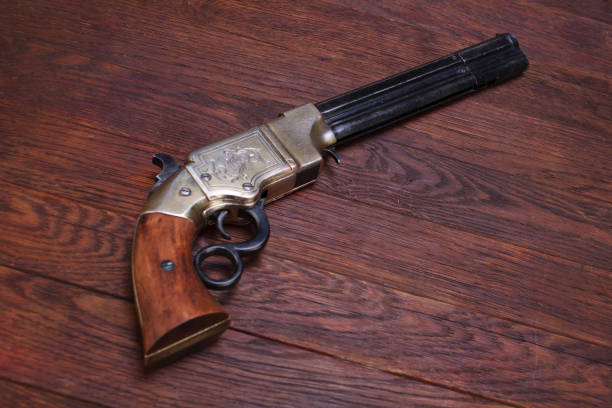 istock Wild West vintage weapon - Volcanic Repeating Pistol 1270593179