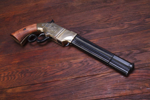 istock Wild West vintage weapon - Volcanic Repeating Pistol 1270593214