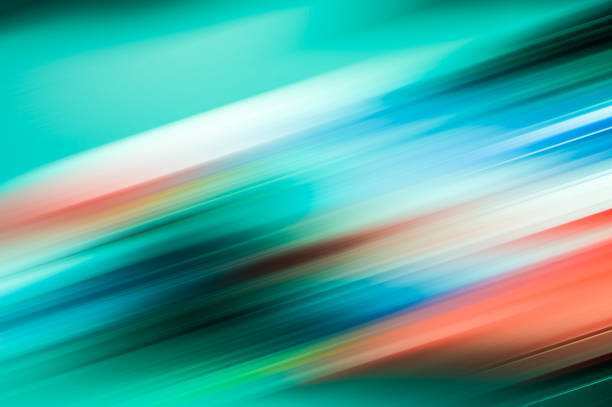 Gradient colorful green cyan modern abstract background blurred tilted lines