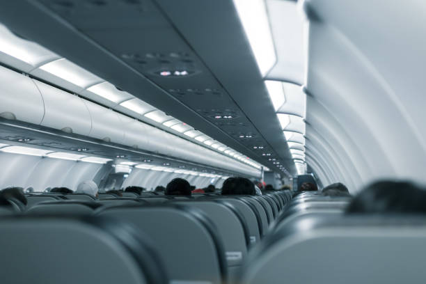 istock luggage on the top shelf on airplane 1270601440