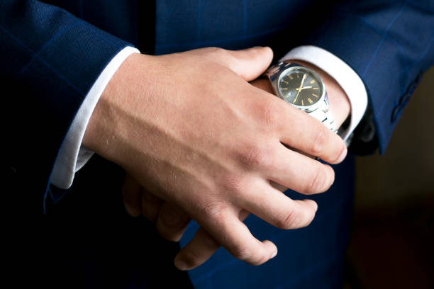 istock Watch on a man's hand. Close-up 1270602115