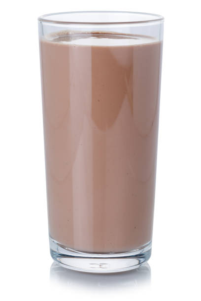 istock Chocolate milk shake milkshake in a glass isolated 1270604076
