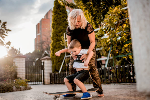 istock Child having fun with his grandmother. 1270605470