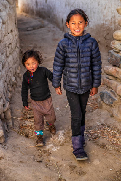 istock Two Tibetan young girls, Upper Mustang, Nepal 1270605907