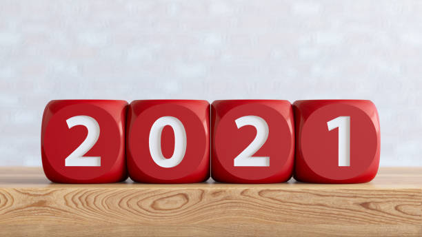istock 2021 New Year Concept with Red Dices 1270607366