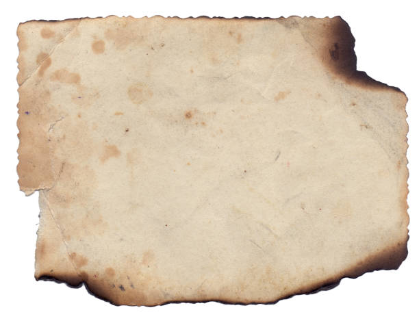 istock Old vintage texture retro paper with burned edges, stains and scratches background 1270608053