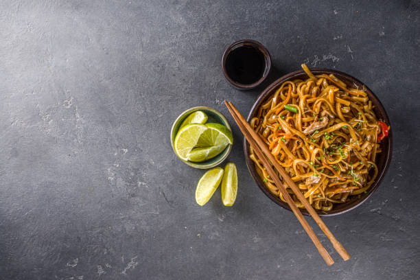 istock Asian style udon noodles 1270611215