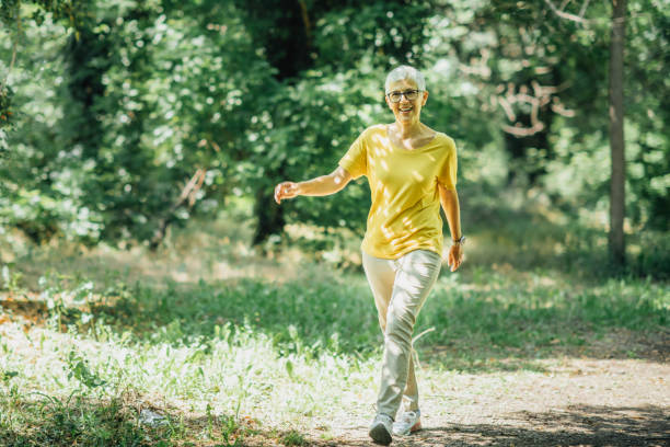 istock Intermittent Walking Workout, Mature Woman Exercising 1270618460
