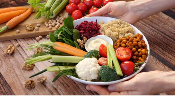 istock Buddha Bowl With Quinoa, Roasted Chickpeas And Vegetables 1270622947