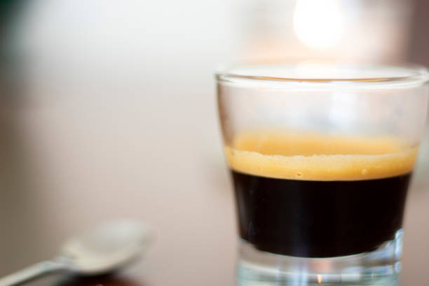 istock Close-up espresso mug on the table. 1270628661