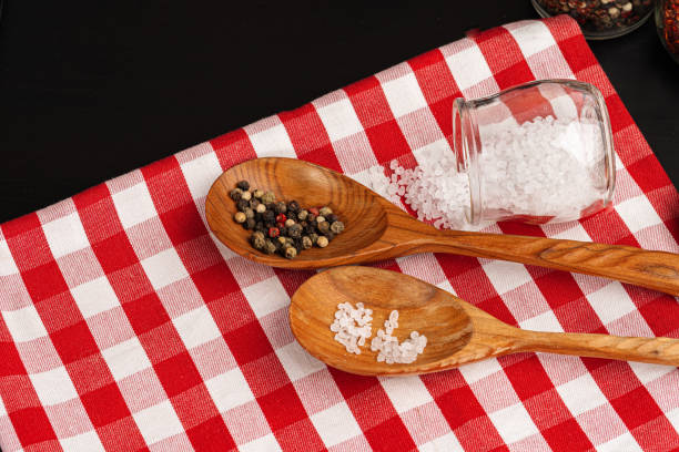 istock Set of spices on a kitchen counter close up 1270628695
