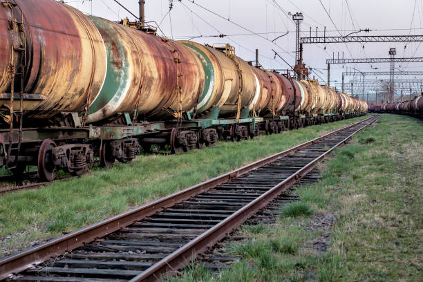 istock echelon of railway tanks 1270630983