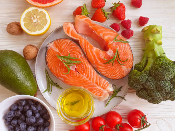 istock fresh salmon tomato on wooden background 1270638486