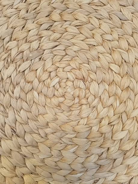 istock Full frame shot of straw mat round. Straw mat texture background. 1270638529