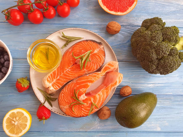 istock fresh salmon tomato on wooden background 1270639520