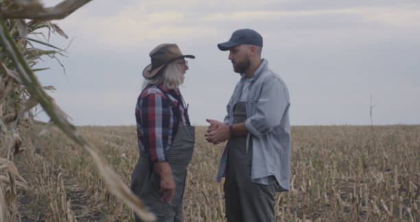 istock Farmers arguing in agricultural field 1270641611