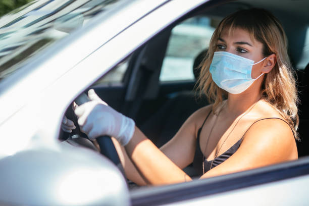 istock Young woman carefully driving 1270641805