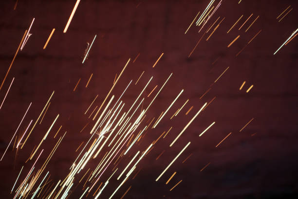 Concept of sparkles, flame and light