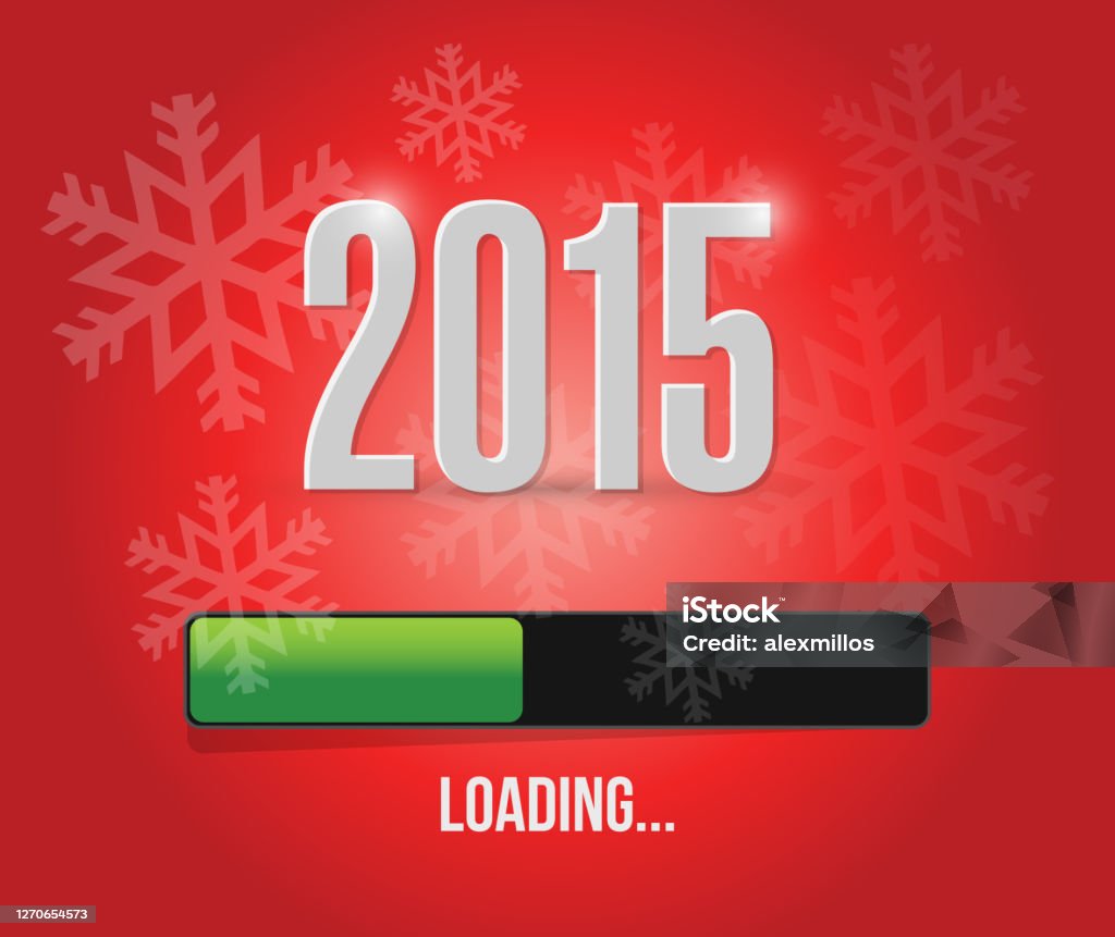 Loading Bar Years 2015 Loading Year Bar Illustration Design Stock Illustration - Download ...