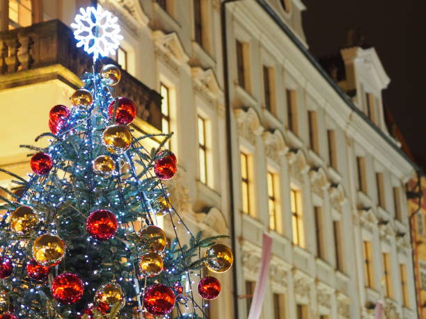 istock Christmas tree at night in Prague 1270664373