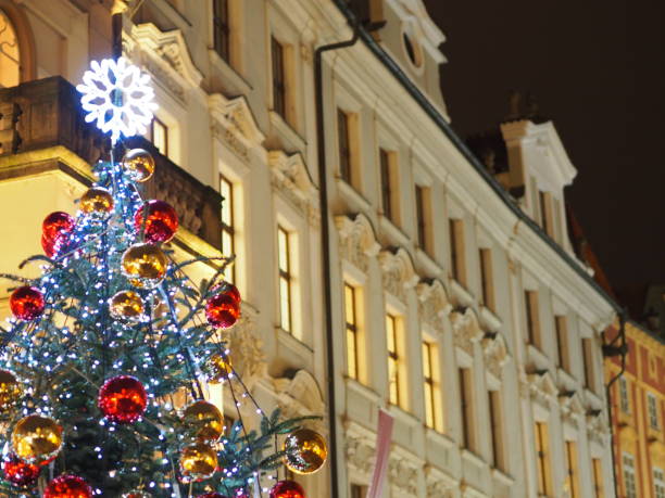 istock Christmas tree at night in Prague 1270664378