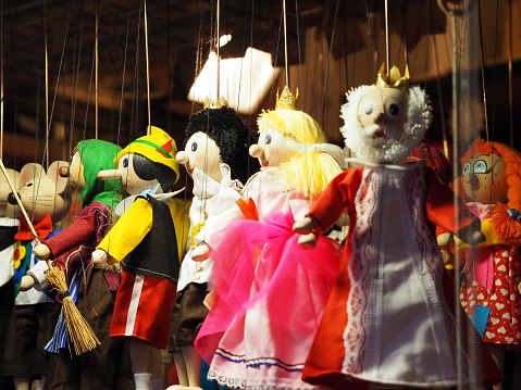 Puppets on Prague Christmas market