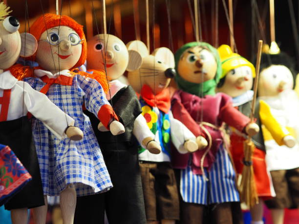 Puppets on Prague Christmas market