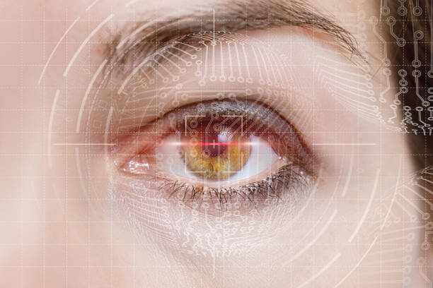 istock The concept of eye identification. 1270670282